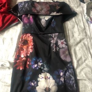 Floral off the shoulder dress